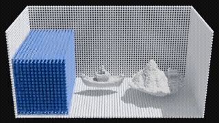 DeepLagrangian particle rollout